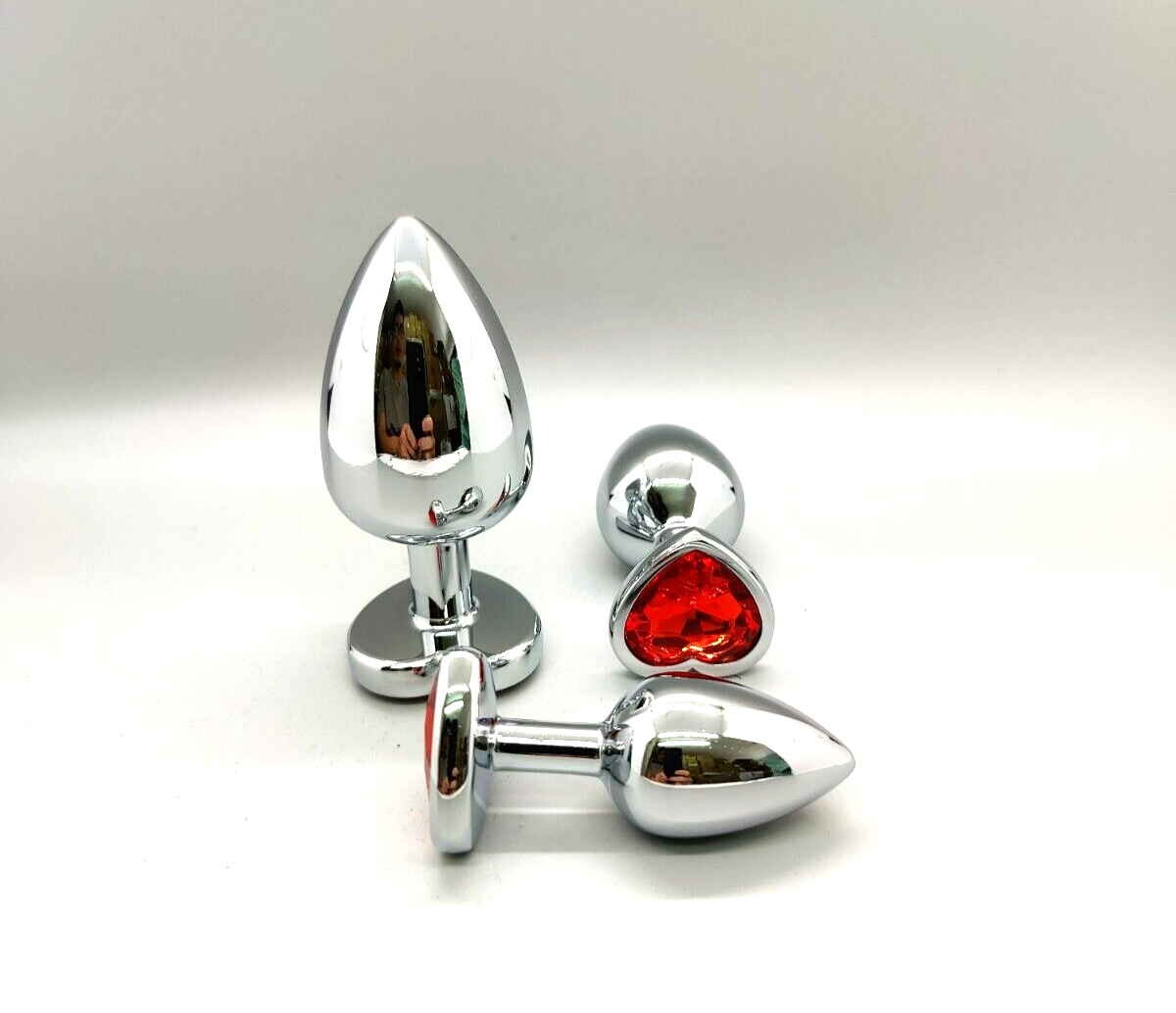 Metal Anal Butt Plug STAINLESS S/M/L Set Sex Toy For Women Men Couple Jewel