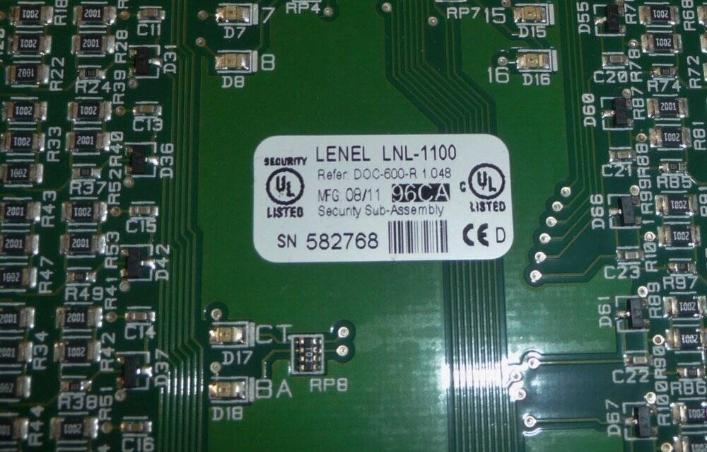 LENEL LNL-1100 Security Alarm Input Control Module Board Used