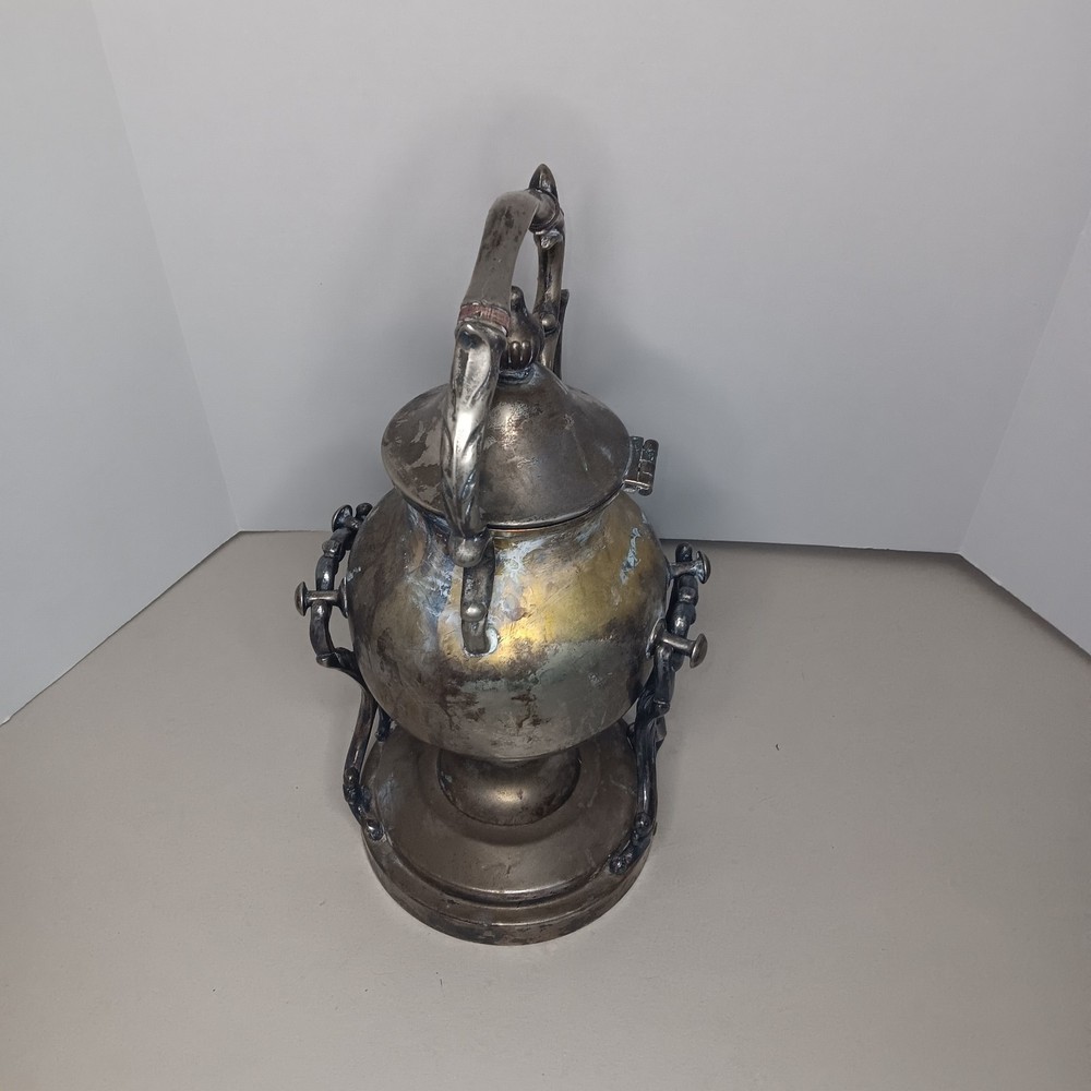 Vintage Teapot with Stand and Wick