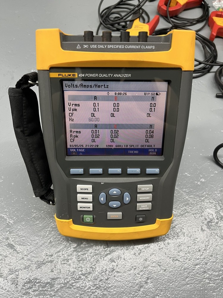 Fluke 434 Three Phase Power Quality Analyzer Meter