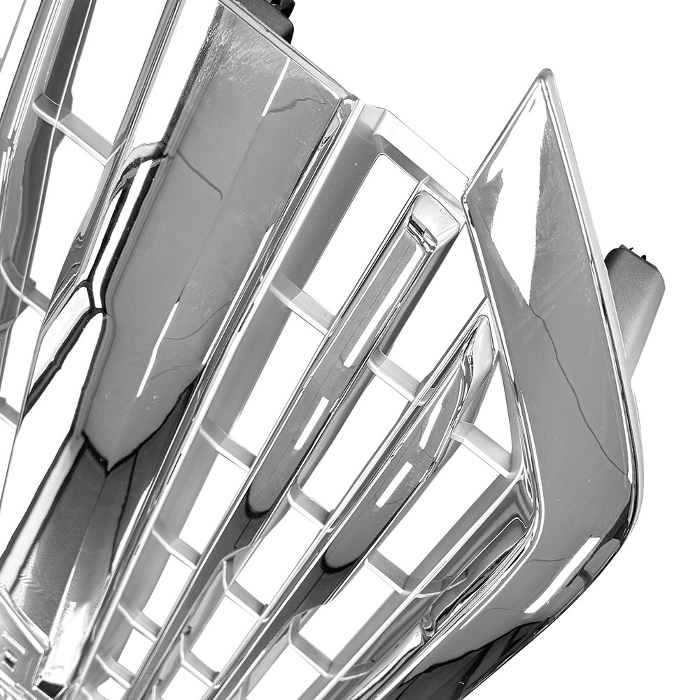 For 2016 2017 2018 Chevy Silverado 1500 Front Bumper Upper Grille Chrome Silver