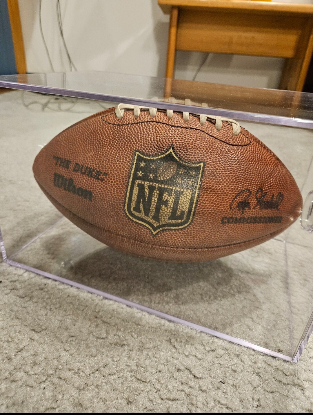 Seattle Seahawks 2008 Game Used NFL "The Duke" Wilson Football With Case