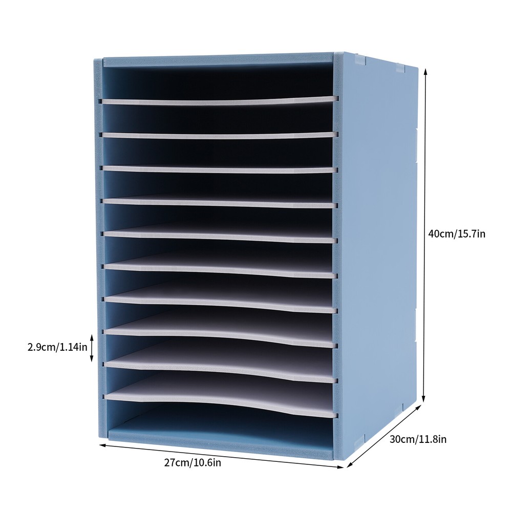 Desktop Organizer Paper File Holder For Office Home Document Storage Rack