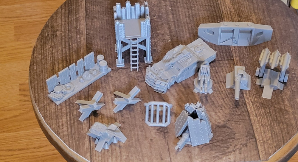 Def System Sample Pack, 1/64 scale 12 items. 3d printed.