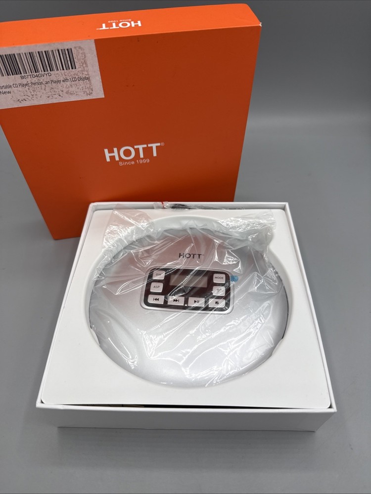 HOTT CD611 Portable CD Player (Silver) NEW