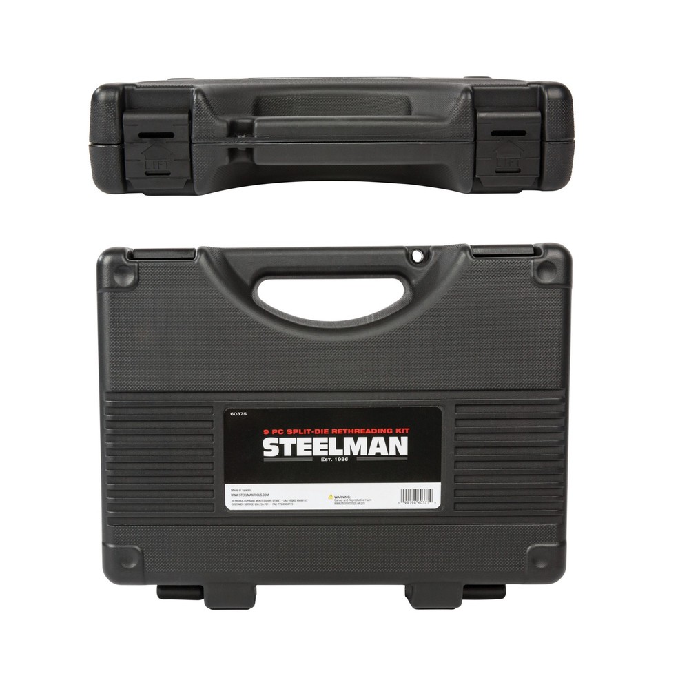 Steelman 9 Piece Split Die Wheel Stud Repair/Rethreading Kit 60375