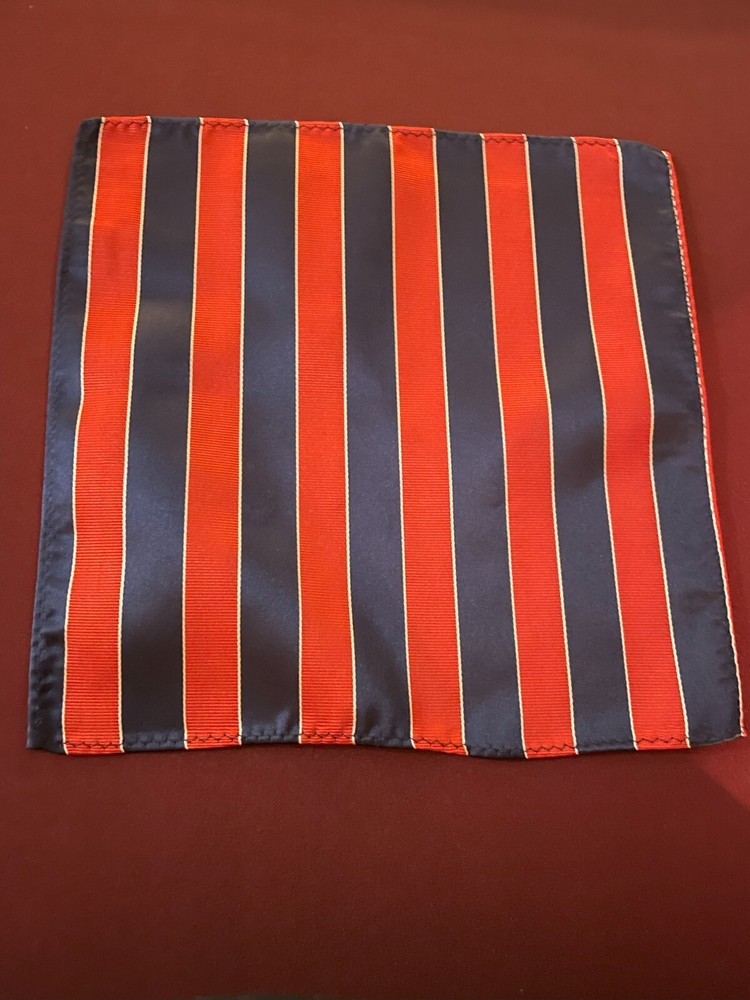 Blue & Red Striped Necktie Set