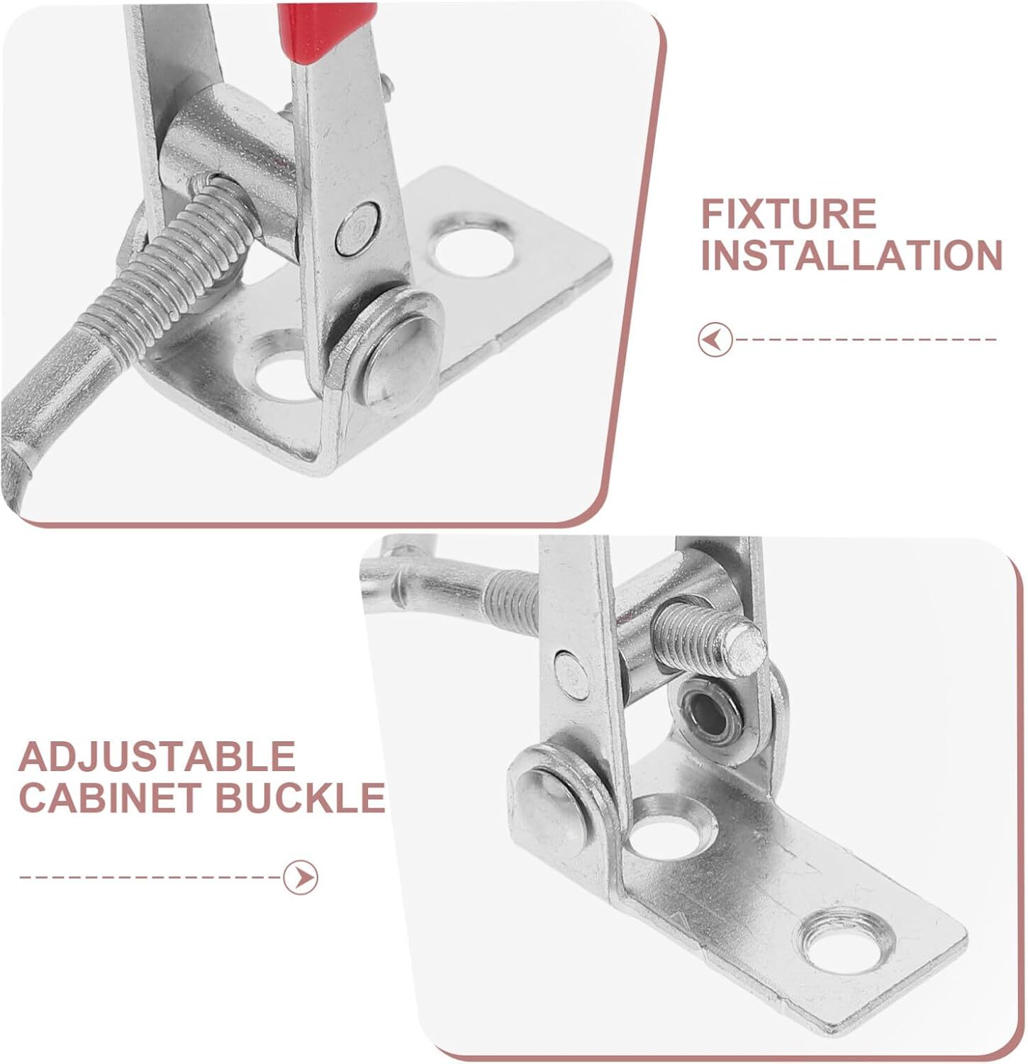 Heavy Duty Steel Toggle Latch Catches Adjustable Lock Clamp For Boxes Case New