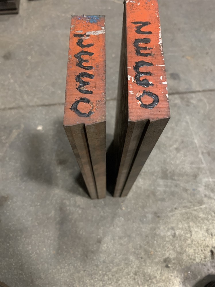 (2) 12” Dies Pair Used Press Brake Tooling
