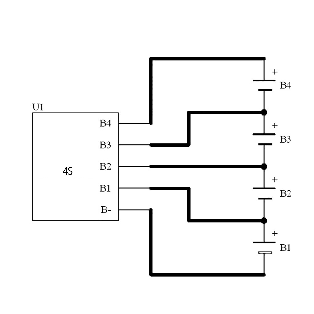 Capacitive 4S active balancing Equaliser Board Li-ion For ternary lithium
