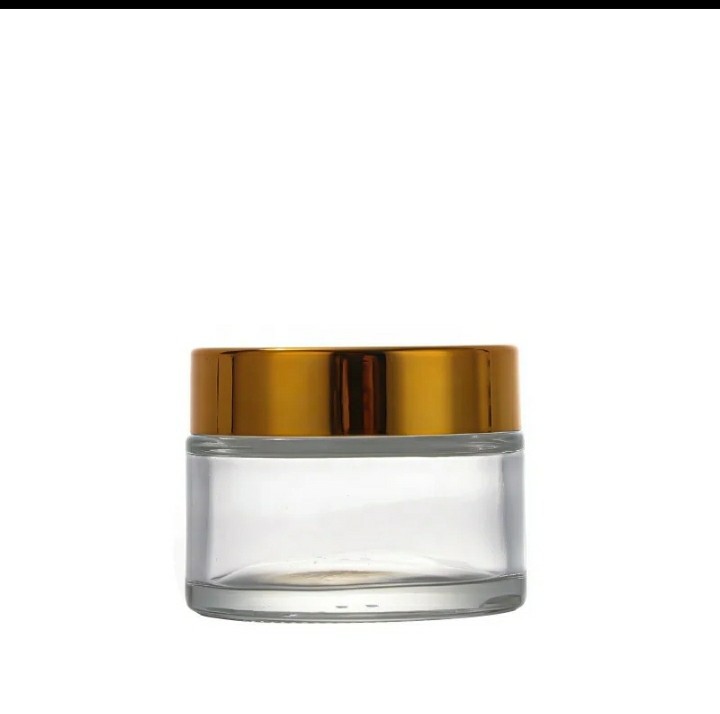 New 4oz Glass Cream Jar Empty