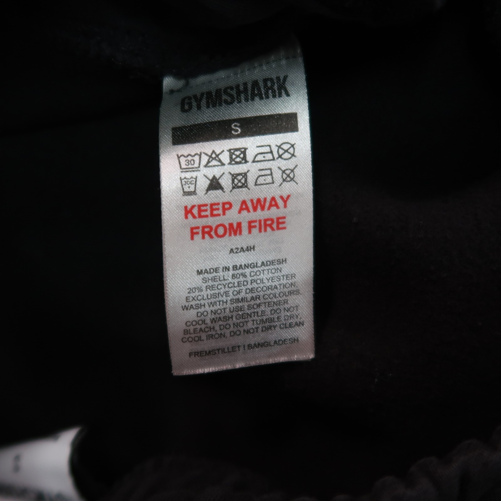 Gymshark Jogger Sweatpants Men's small Black Tapered Leg