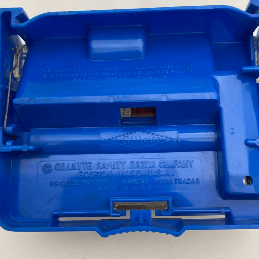 Gillette Men's Silver Authentic Razor with Thin Blades and Case