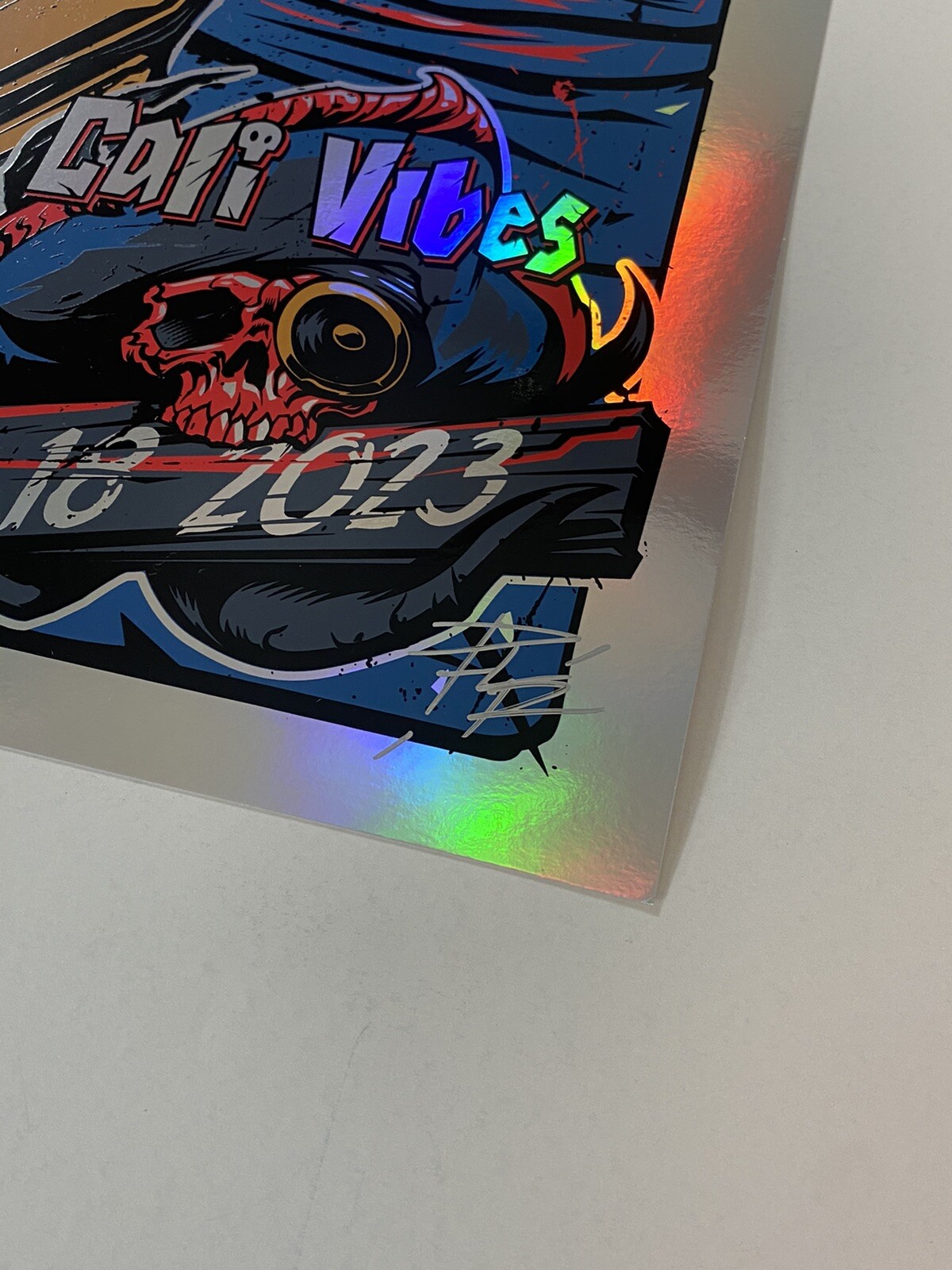 Dirty Heads Poster Cali Vibes 2/18/23 Rainbow Foil Silkscreen Official S/N X/10!