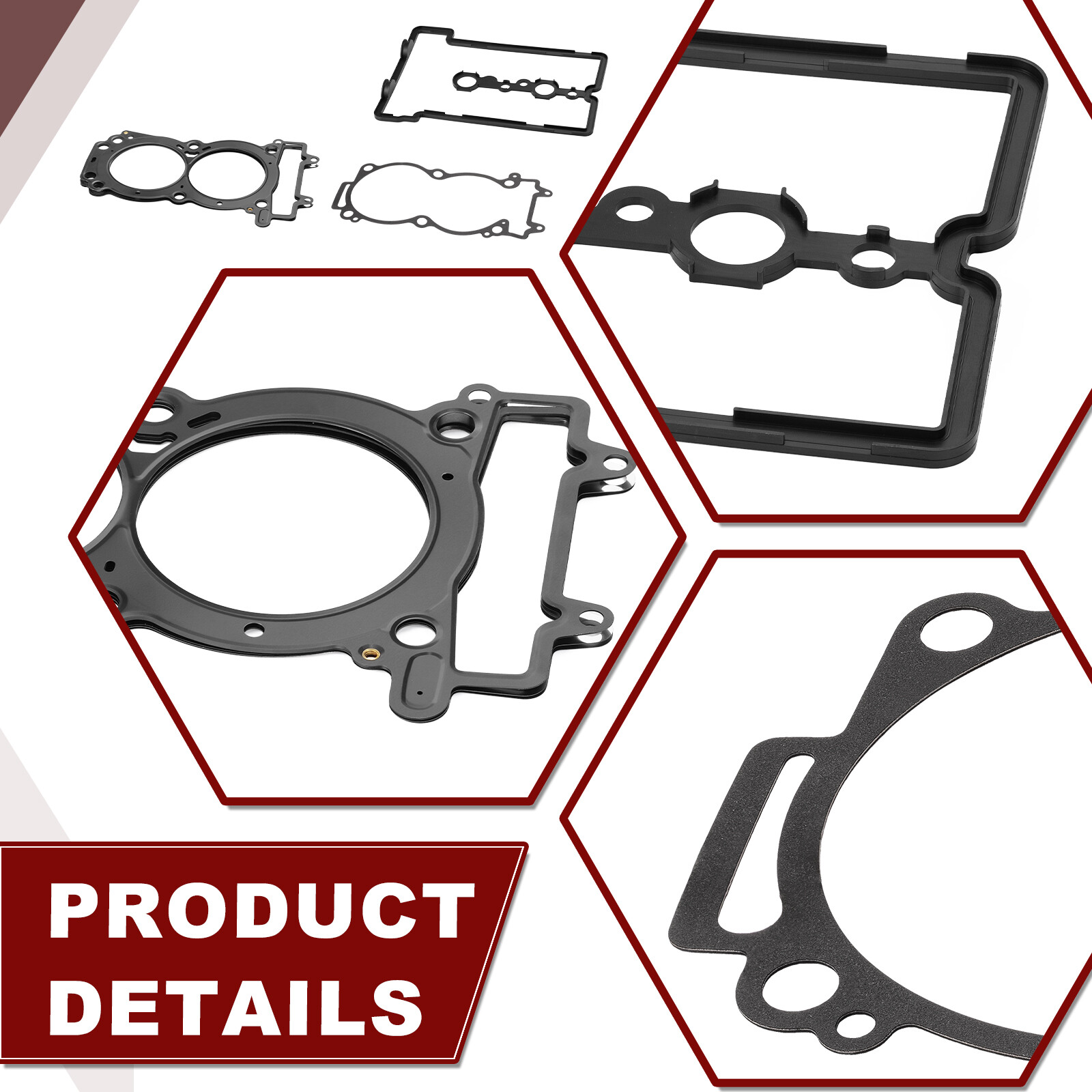 Engine Cylinder Head Gasket Rebuild Kit Seal for 2018-20 Polaris RZR Turbo XP S