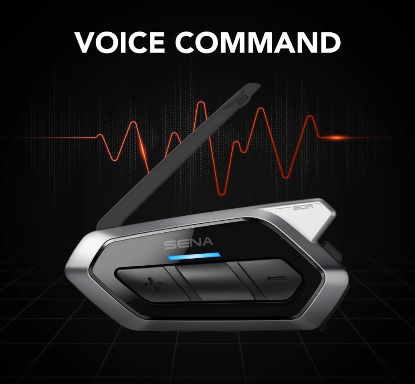 Sena 50R HD Motorcycle Bluetooth Communication System Mesh Intercom Full Set