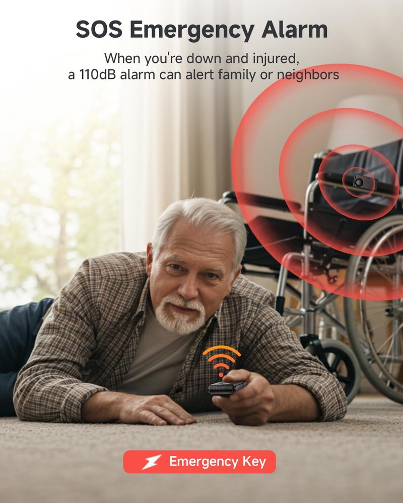 110dB Wireless Car Alarm System with Adjustable Sensitivity for Vehicle