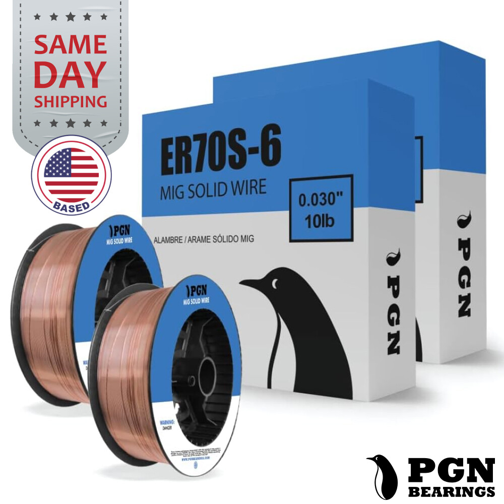 (2 x 10-Lb Spools) ER70S-6 .030" (0.8 mm) Mild Steel MIG Welding Wire