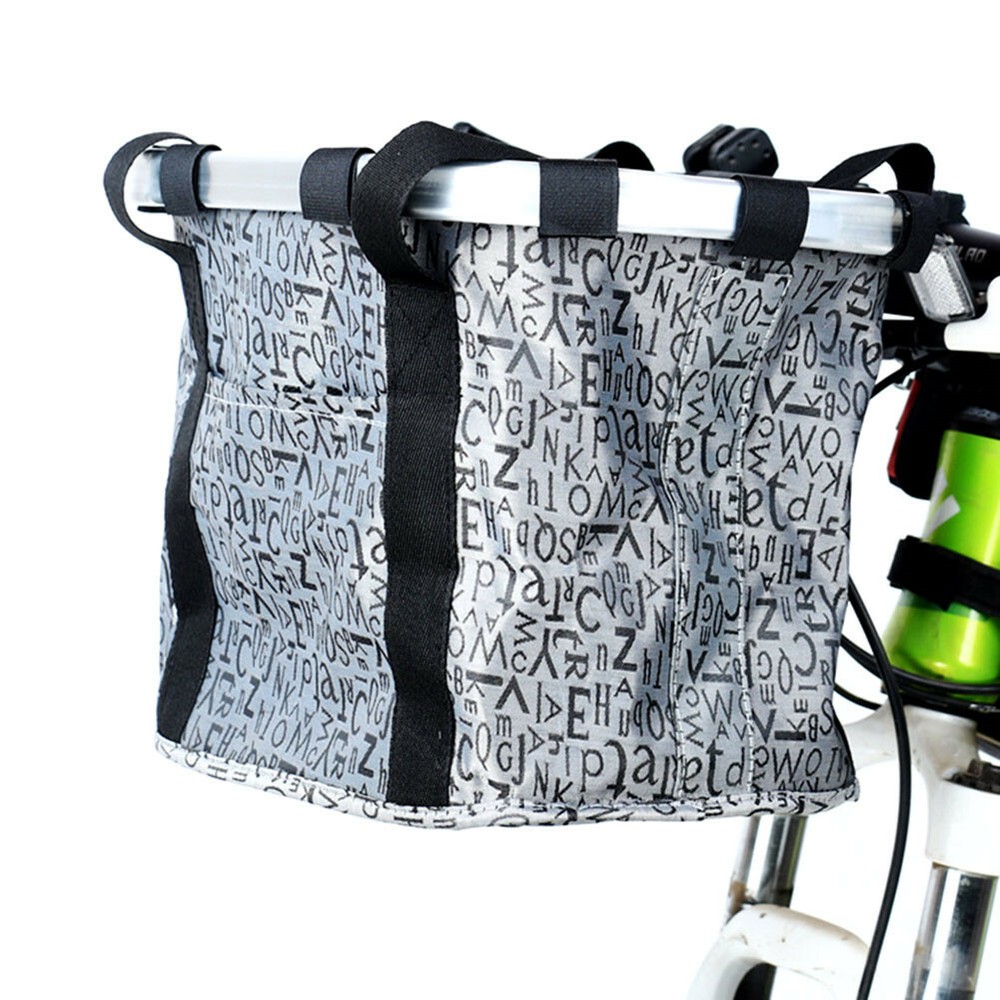 Multi Purpose Bicycle Basket Folding Remove Handlebar Metal Aluminum Frame Baske