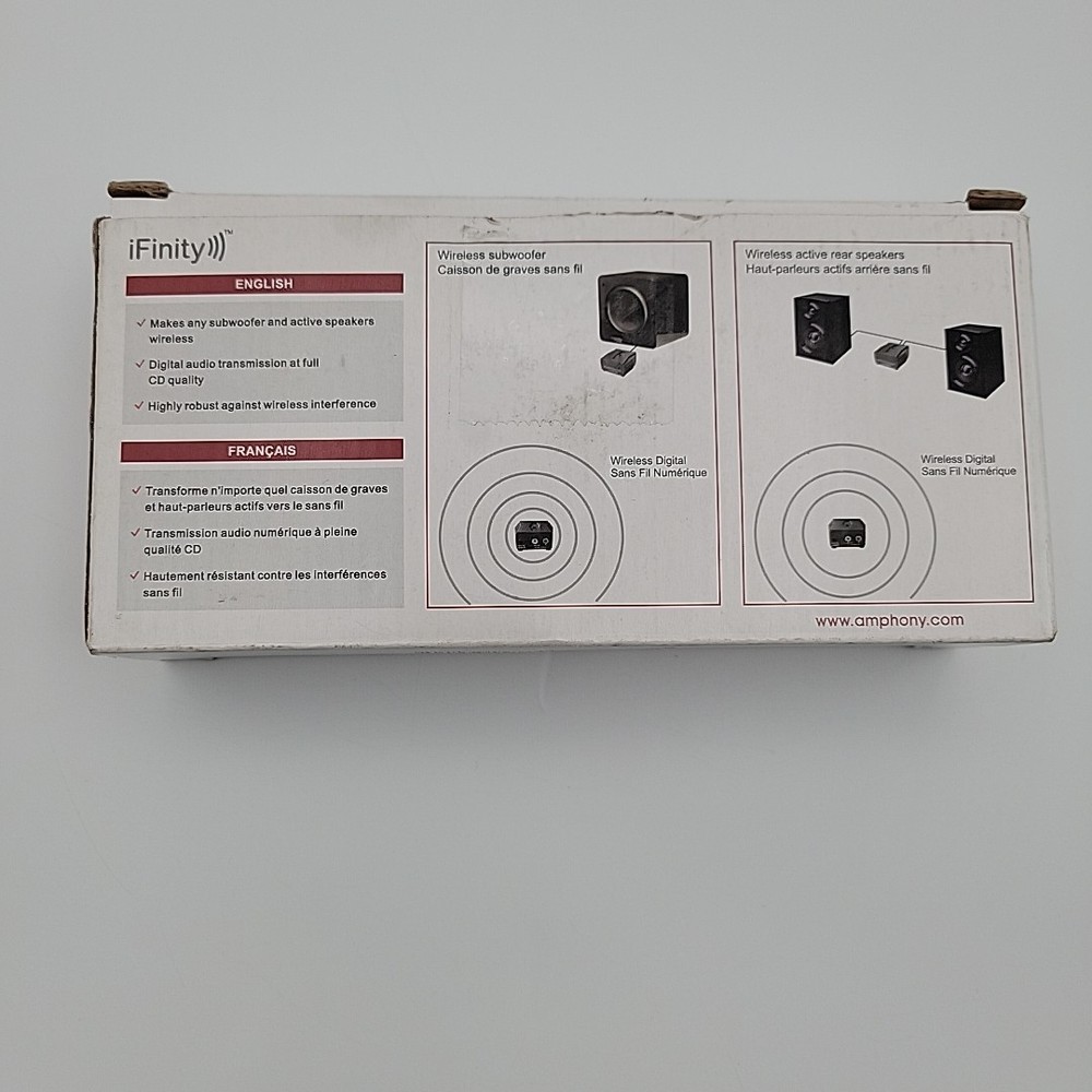 Ifinity Wireless Audio Transmitter and Receiver for Subwoofers and Speakers