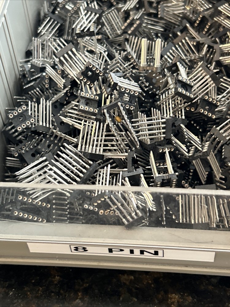 IC SOCKET, 8 PIN DIP SOCKET, WIRE WRAP, Screw Machine, Tin, Gold