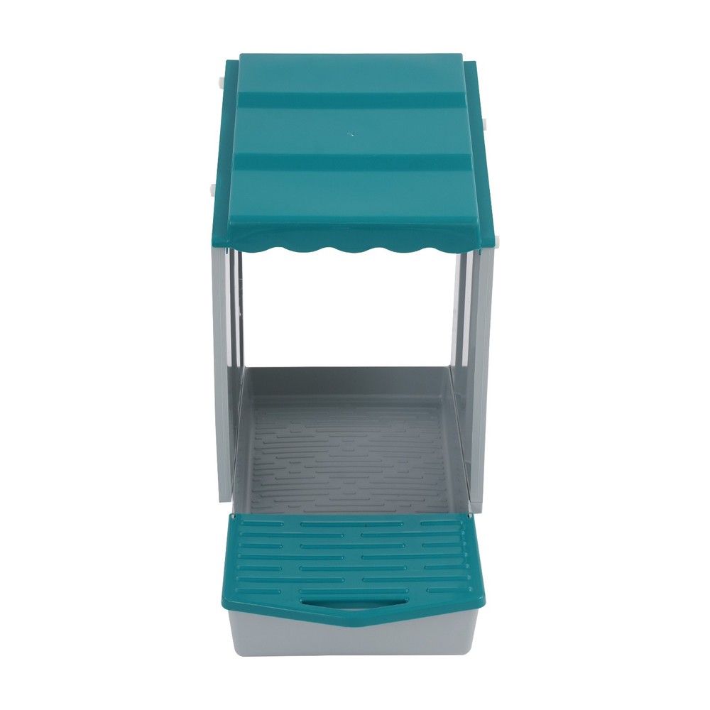 4-Compartment Chicken Nesting Box, Chicken Laying Box with Egg Collection
