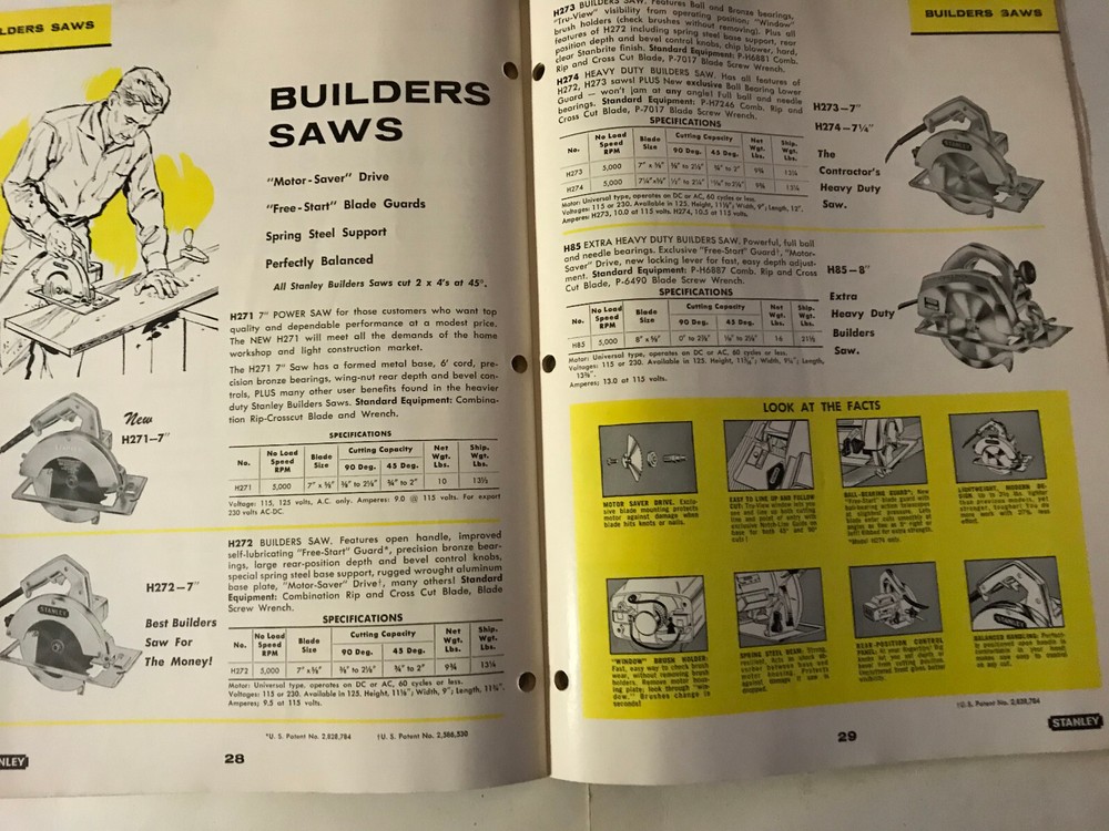 Vintage 1962 Stanley Power Tools Catalog 562