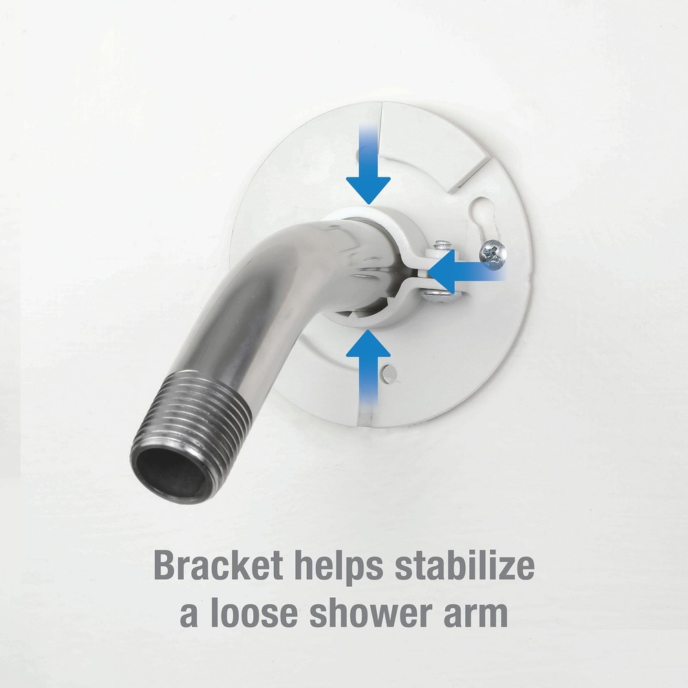 Danco Shower Arm Support Bracket Fixes Wobbly Loose Shower Pipe Easy Install