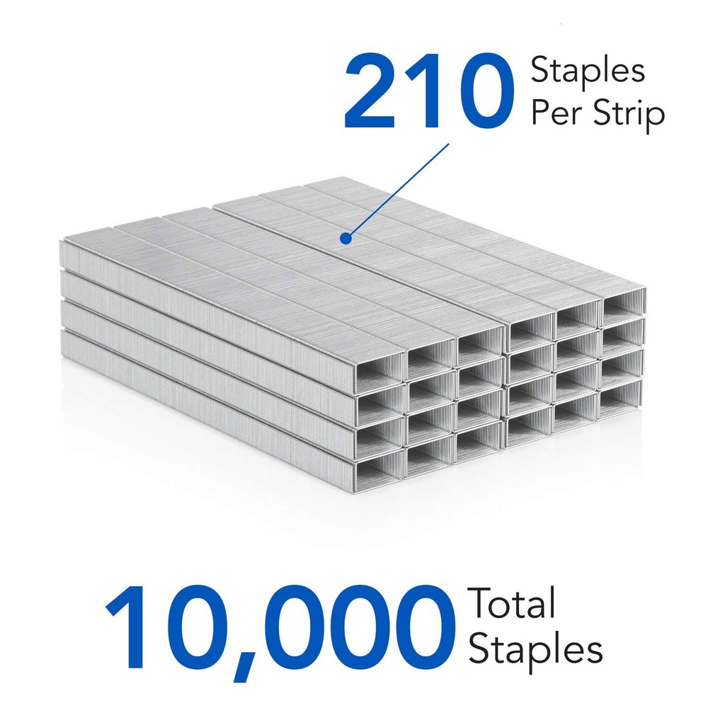 Swingline Standard Staples 2 Pack 10000 Staples Chisel Point 25 Sheets Capacity