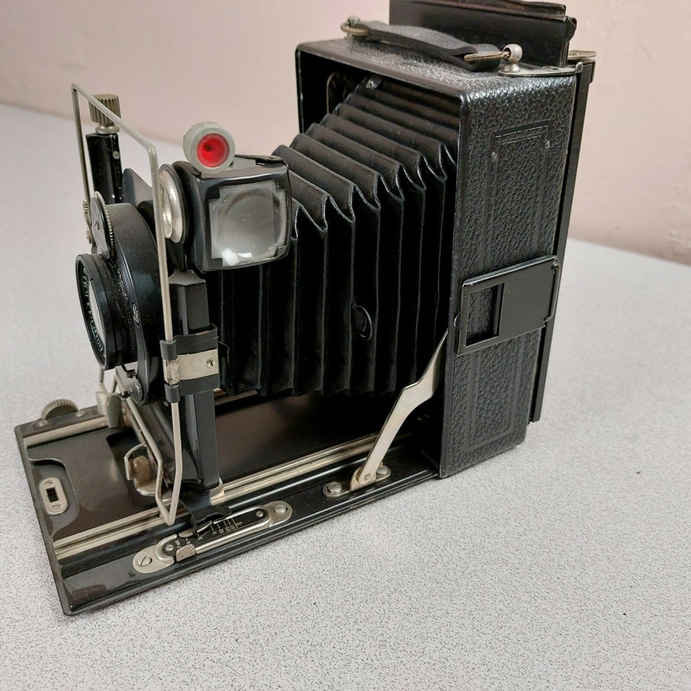 Vario Gauthier Folding Format Box Camera Steinheil Munchen Actinar Lens READ