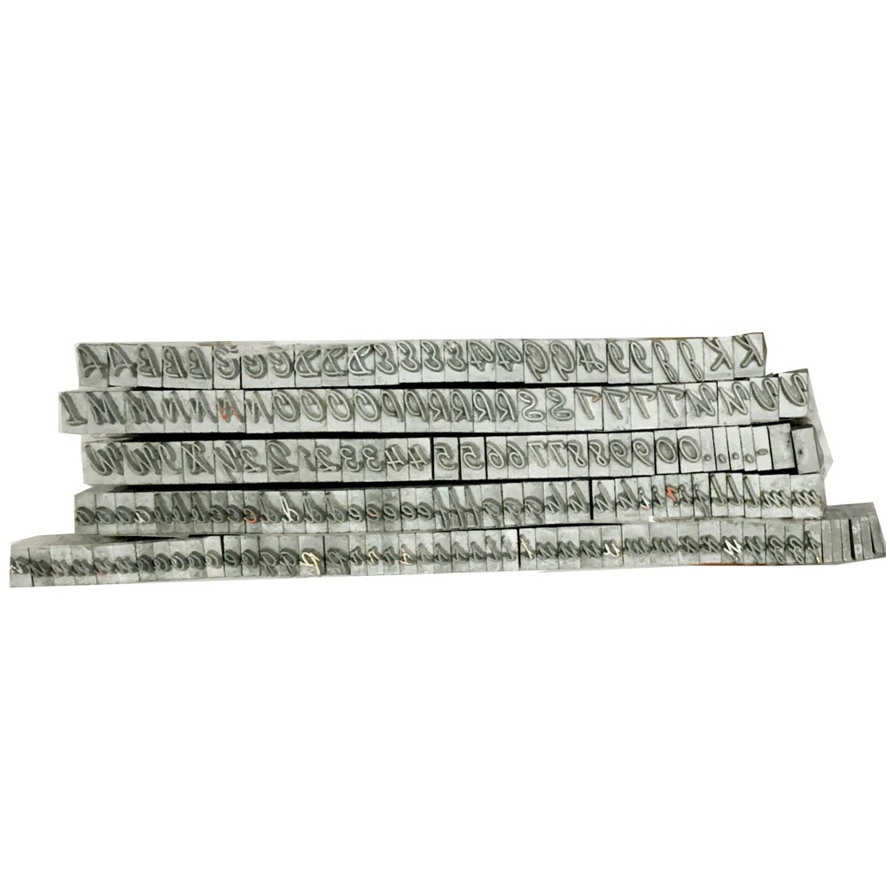 KINGSLEY KWIKPRINT STAMPING MACHINE TYPE LETTER SET