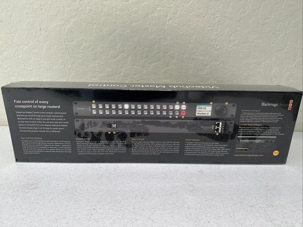 Blackmagic Design Videohub Master Control Unit - NEW in sealed box
