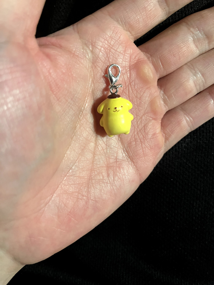 Sanrio Characters Pompompurin Micro Charm Zip Pull