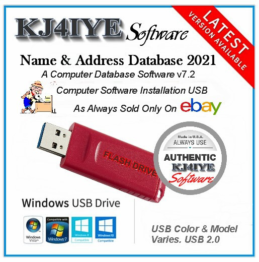 Computer Name & Address Book, Software Database Program for Windows by KJ4IYE