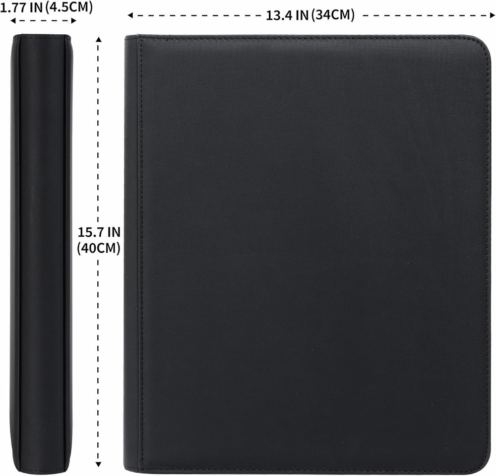 Toploader Binder 9 Pocket, Top Loader Binder for High-Value Trading Cards - H...