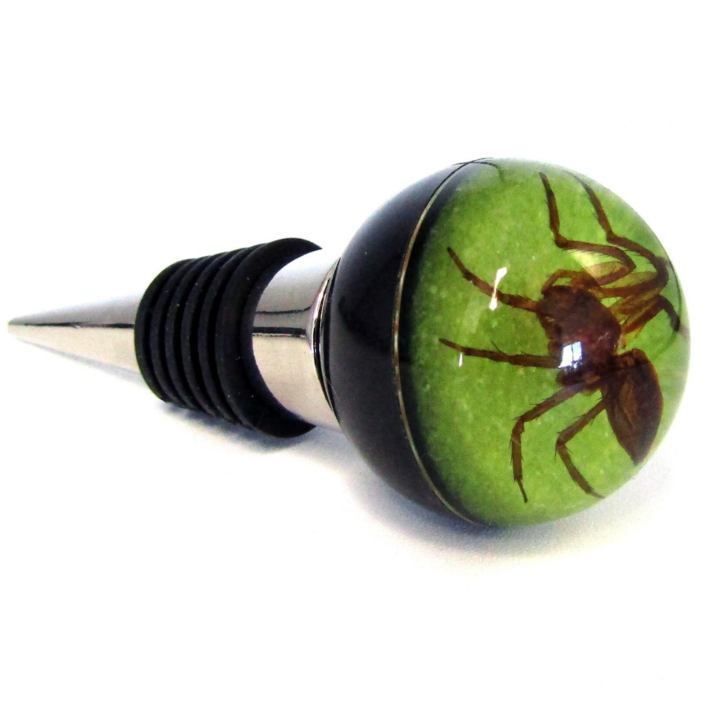 REAL Spider Wine Stopper GREEN