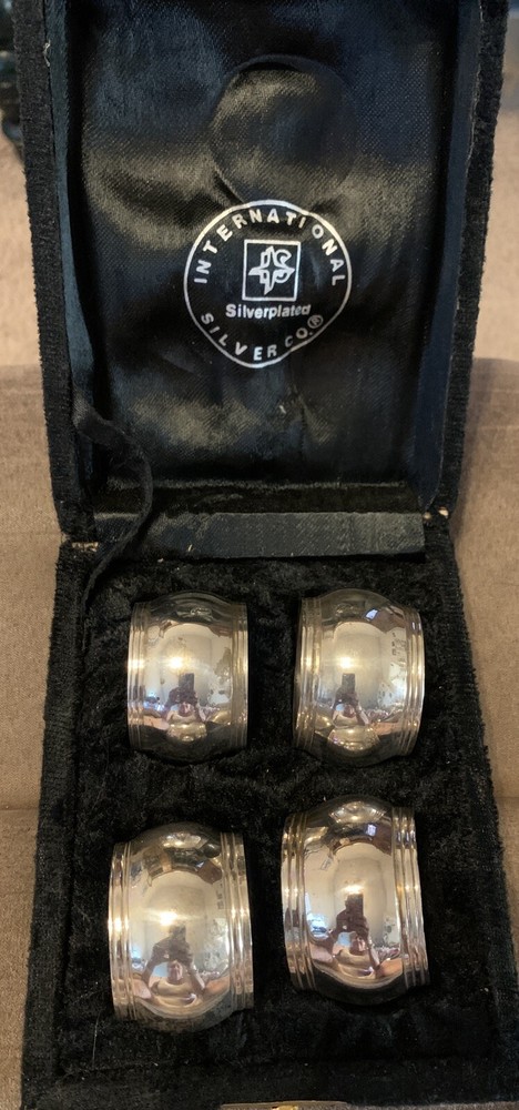 international silver plated napking rings