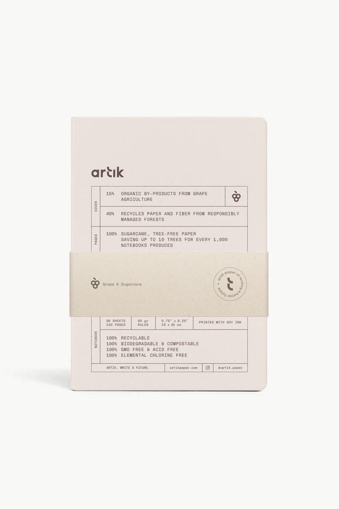Artik A5 Notebook in Grape - Ruled - NEW