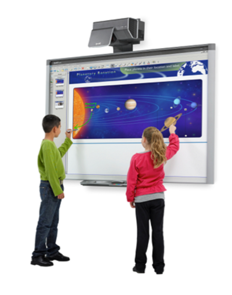 Interactive Smart Board SBX885 and Smart throw projector UX60