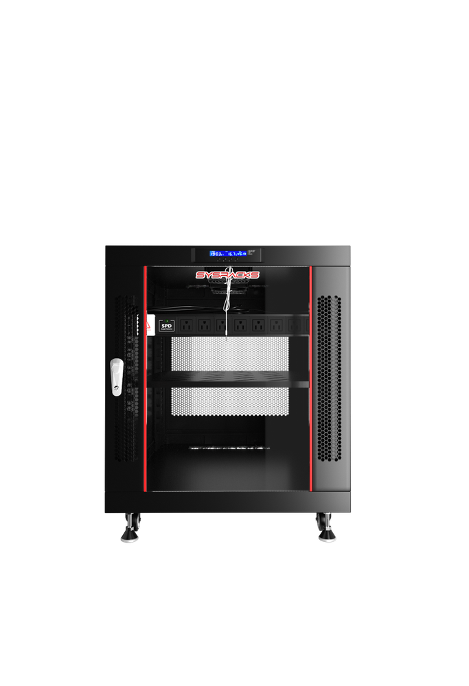 12U Server Rack Cabinet Enclosure Premium Series Sysracks 35" Depth