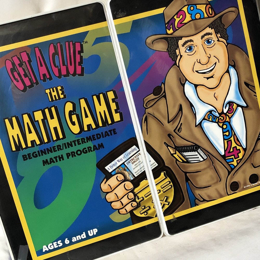 1995 Get A Clue The Math Game Beginner Intermediate Program VHS Home School/WH2
