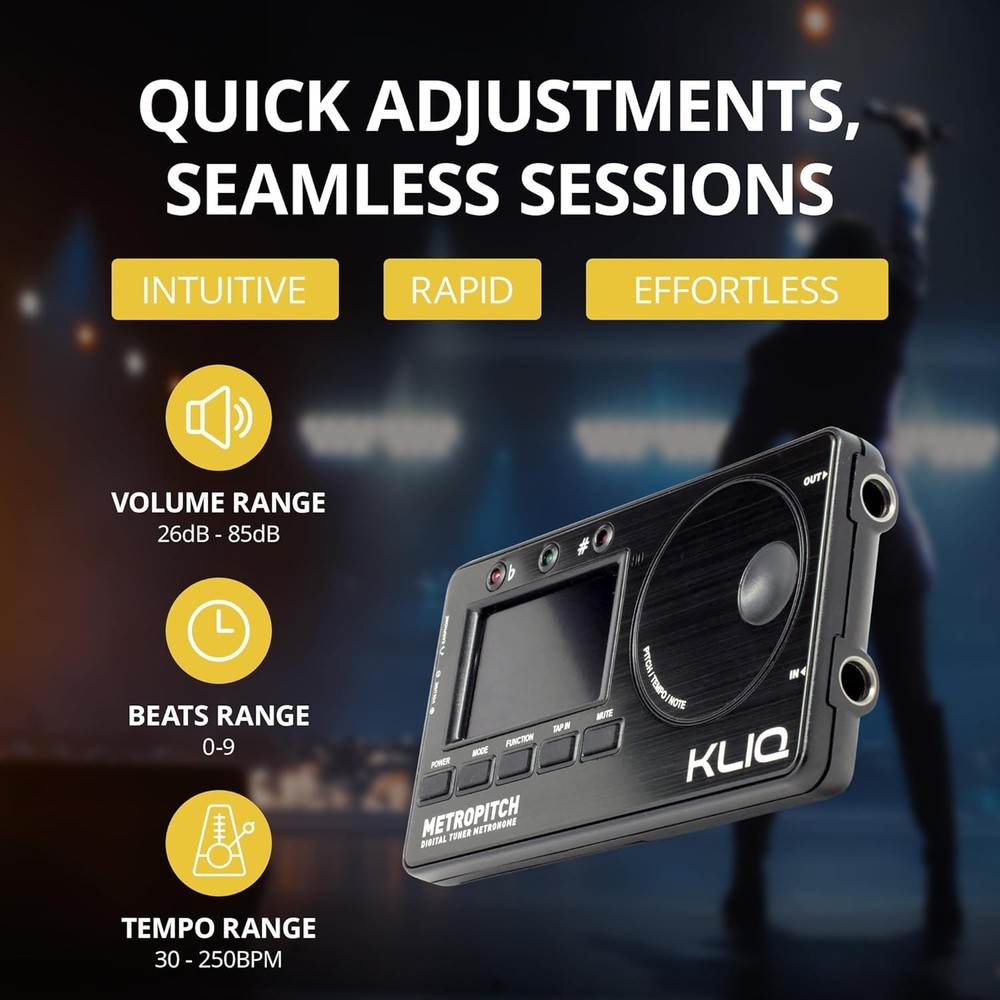 Digital Guitar Violin Ukulele Tuner Metronome