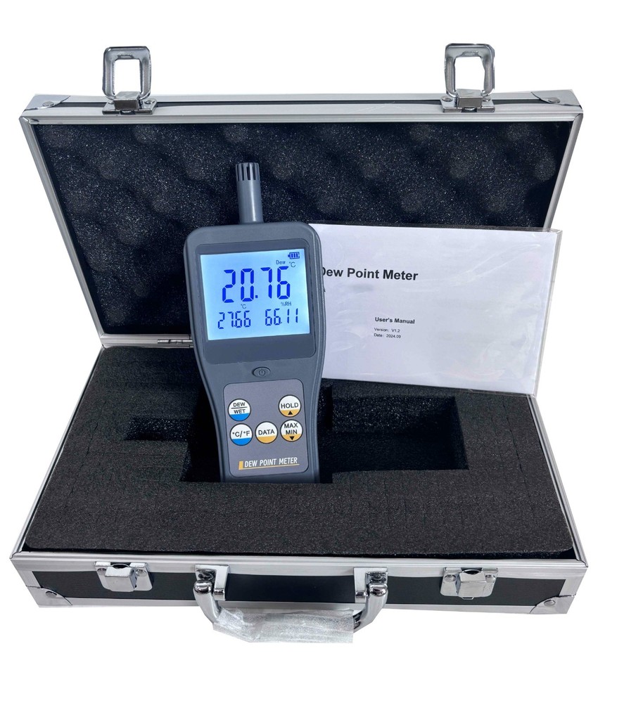 Handheld Dew Point Meters With Data Storage Function 99 Groups LCD Display