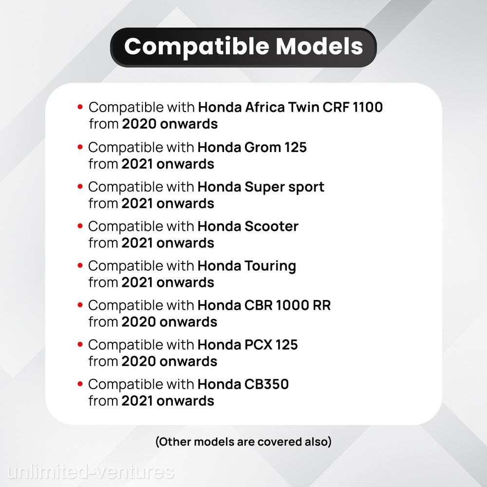 OBD2 Scanner Code Reader with Adapter Cable for Honda Motorcycle 2021+