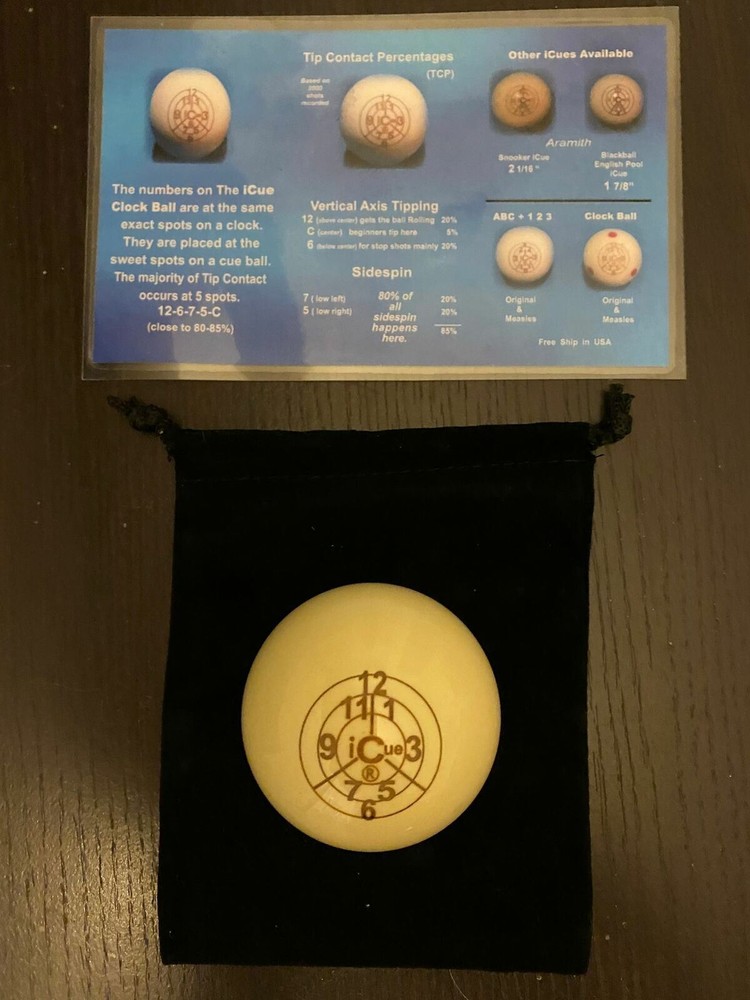 Aramith iCue Clock Billiards Training Pool Cue Ball