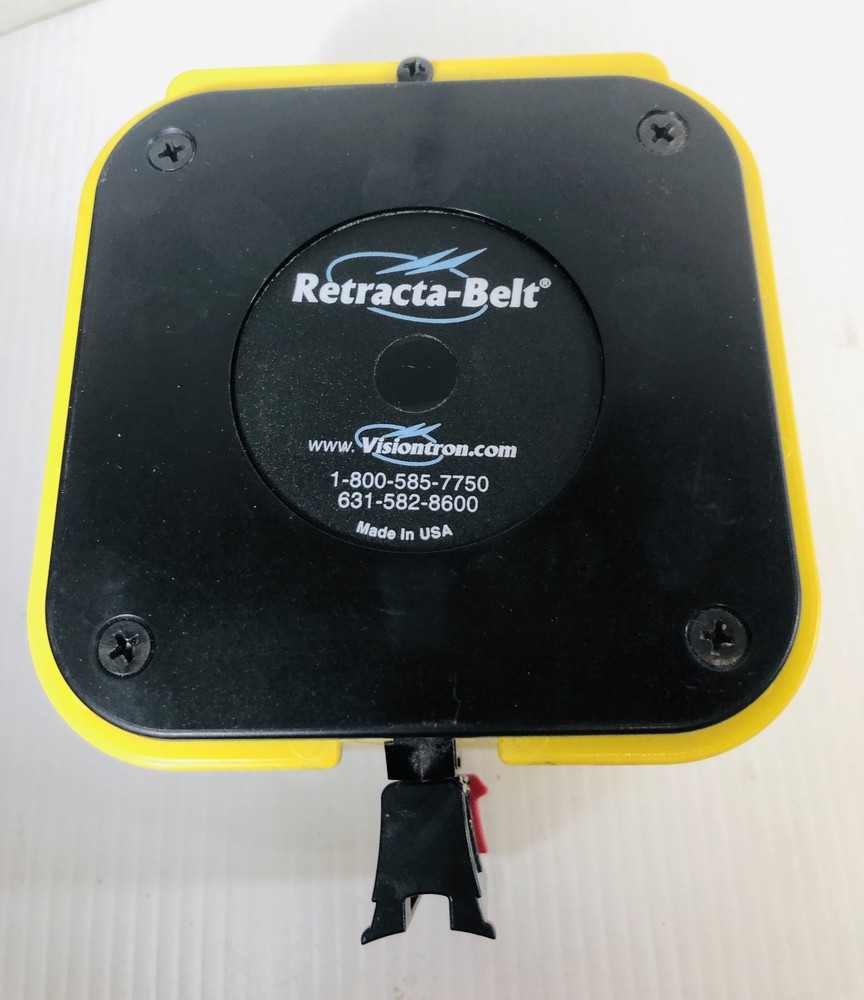 Visiontron Retracta-Belt Yellow & Black Caution