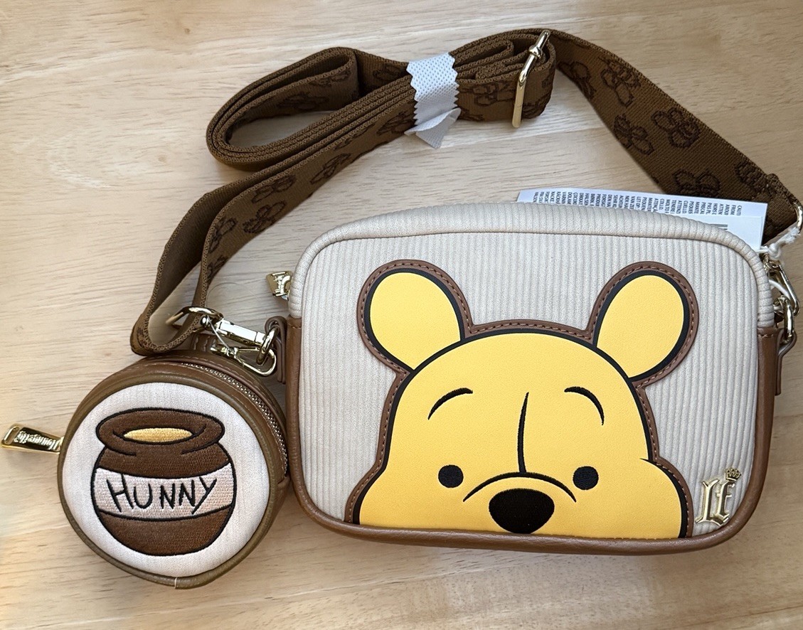 Disney Parks Loungefly Winnie The Pooh Crossbody Bag Hunny Coin Purse NEW!
