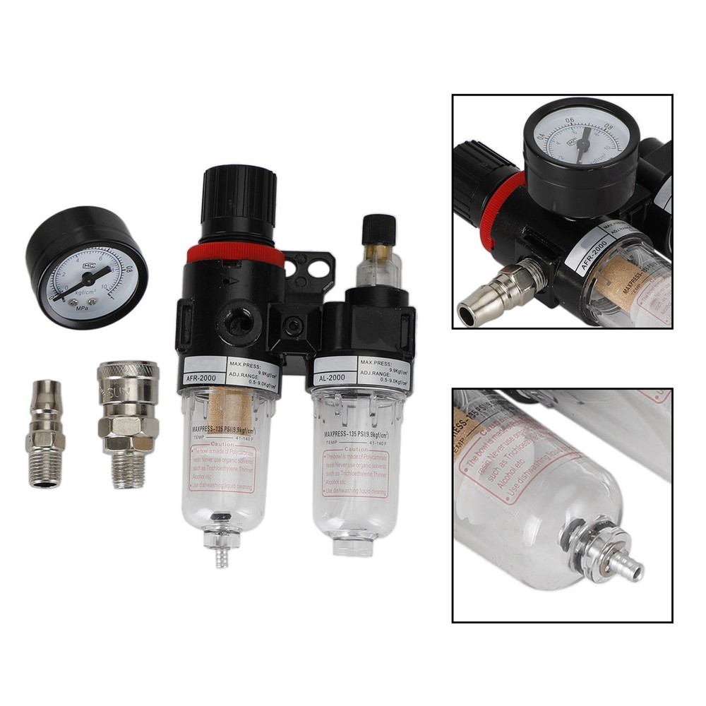AFC2000 Air Compressor Filter Tool Reduce Valve Regulator Oil Water Separator.