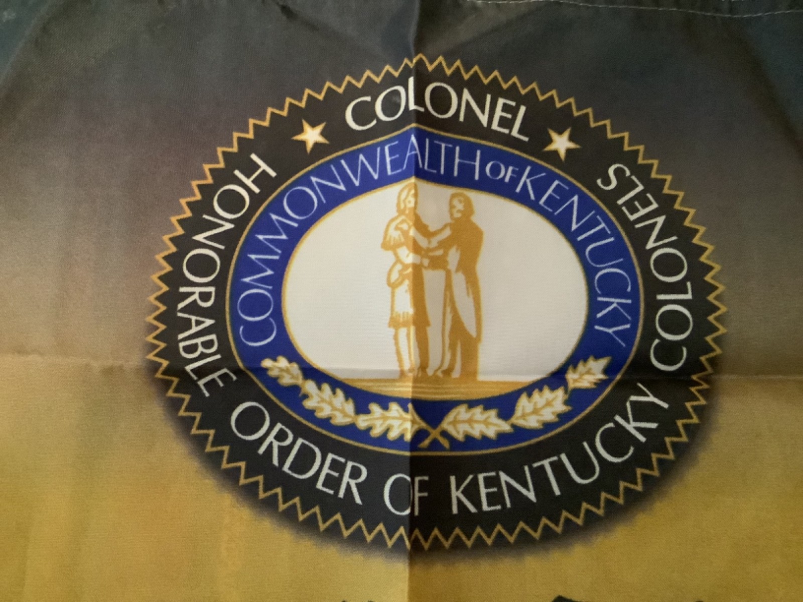 HONORABLE ORDER OF KENTUCKY COLONELS PENNANT FLAG NEW 19”x12”