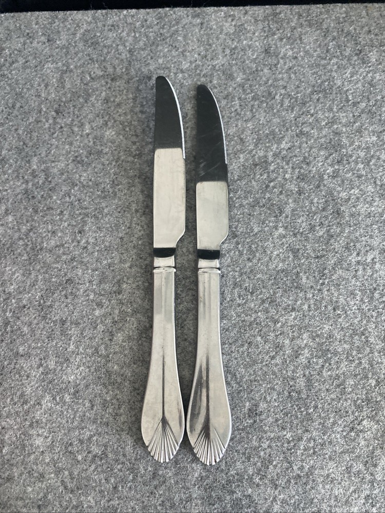2 pcs Heritage Mint Saffrano Dinner Forks Flatware 18/10 Stainless